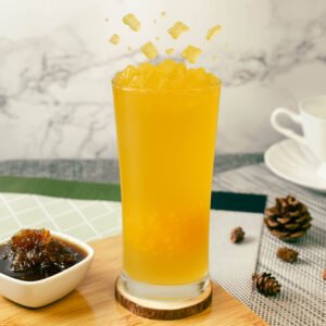 愛玉香柚飲品，搭配中華愛玉與香柚果醬